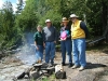 Happy guests at Sleepy Dog Cabins