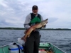 john fishing at Sleepy Dog Cabins