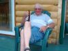 Relaxing at camp