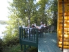 ....enjoying the view from Cabin 1