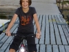 Biking around camp