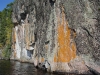 The big cliffs on Wabaskang Lake